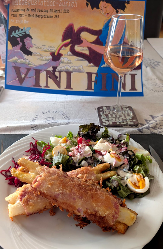 Ercavio mit Spargel Cordon Bleu