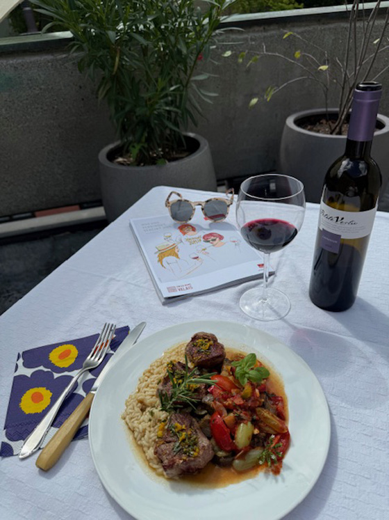 Carminoire mit Lammkotletts