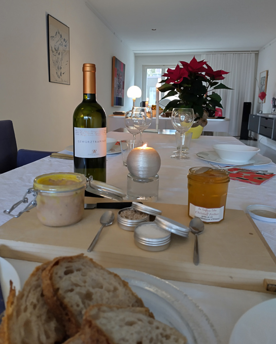 Foie gras mit Gewürztraminer