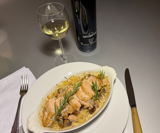 Wein & Essen Sauvignon Blanc mit Sauerkraut